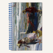 魚釣り、Joaquin Sorolla y Bastidaからの復帰 ノートブック (正面)