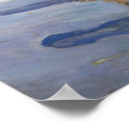 魚釣り、Joaquin Sorolla y Bastidaからの復帰 ポスター (角)