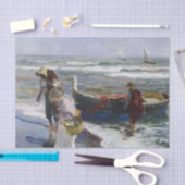 魚釣り、Joaquin Sorolla y Bastidaからの復帰 薄葉紙 (クラフト)