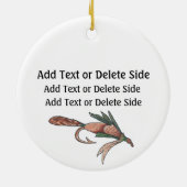 魚釣り- SRF セラミックオーナメント (裏面)