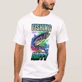 魚釣り Tシャツ (正面)