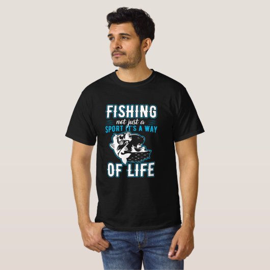 魚釣り Tシャツ (正面フル)
