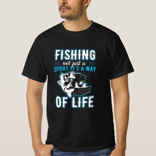 魚釣り Tシャツ (正面)