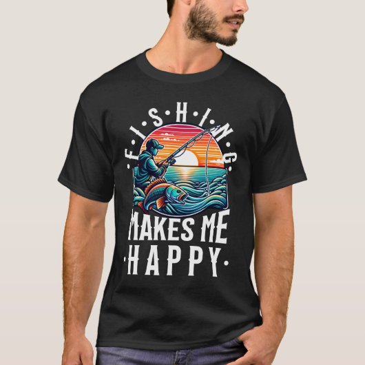 魚釣り Tシャツ (正面)