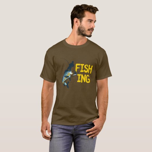 魚釣り Tシャツ (正面フル)