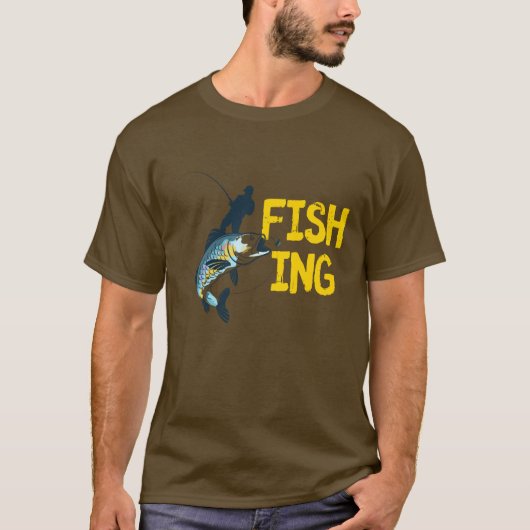 魚釣り Tシャツ (正面)