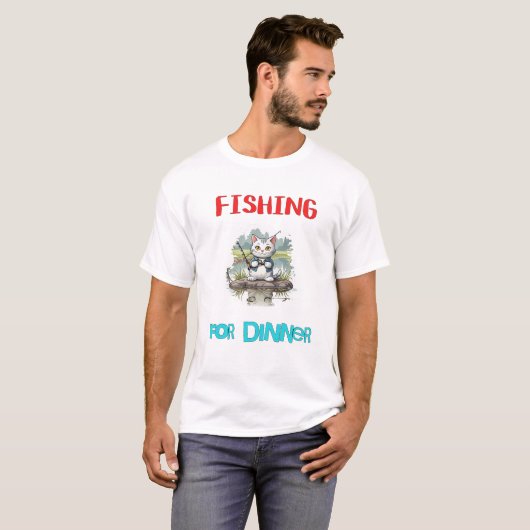 「魚釣り...」 Tシャツ (正面フル)