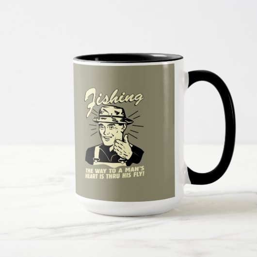 魚釣り: Thru His Fly マグカップ (右)