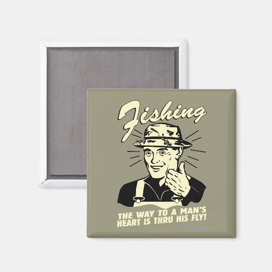 魚釣り: Thru His Fly マグネット (正面/裏面)