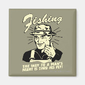 魚釣り: Thru His Fly マグネット (正面)