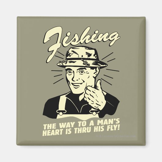 魚釣り: Thru His Fly マグネット (正面)