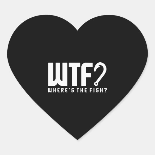 魚釣り- wtf where is fish ハートシール (正面)