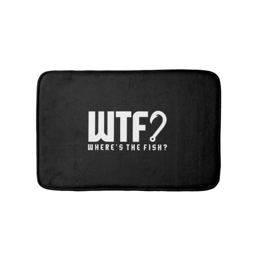 魚釣り- wtf where is fish バスマット (正面)