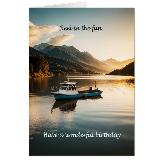 魚釣りfrom a boat誕生日 (正面)