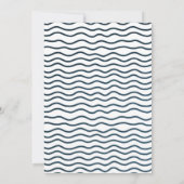 魚釣りO – 魚類誕生日招待状 招待状 (裏面)