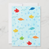 魚釣りO-fish-ally第1の第1の誕生日招待状 招待状 (裏面)