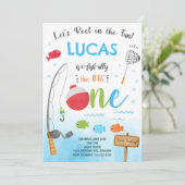 魚釣りO-Fish-Ally 1st誕生日招待状 招待状 (スタンド正面)