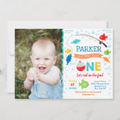 魚釣りO-fish-ally ONE誕生日招待状 招待状 (正面)