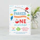 魚釣りO-fish-ally ONE誕生日招待状 招待状 (スタンド正面)