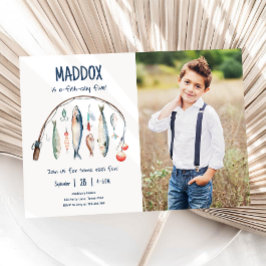 魚釣りO-Fish-Ally The Big One Blue Boy誕生日 招待状