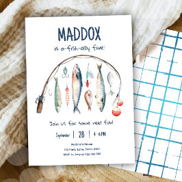 魚釣りO-Fish-Ally The Big One Blue Boy誕生日 招待状