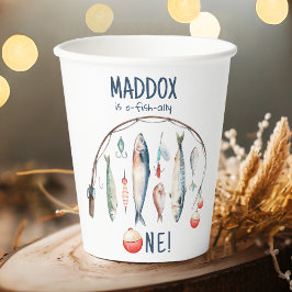 魚釣りO-Fish-Ally The Big One Blue Boy誕生日 紙コップ
