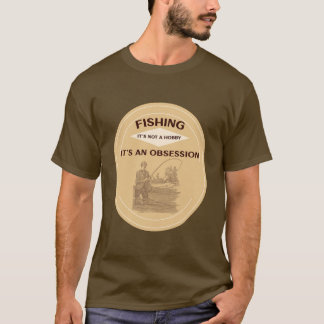 魚釣りRシャツに取り付かれる Tシャツ