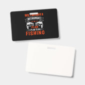 魚釣りTシャツデザイン バッジ (正面＆裏面)