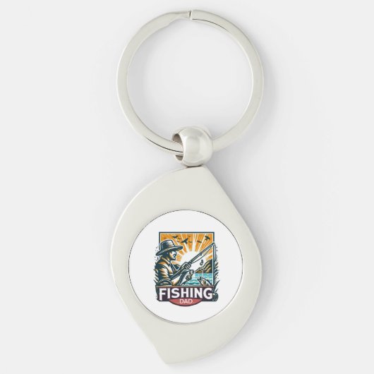 魚釣りtシャツ キーホルダー (正面)