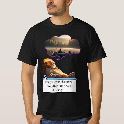 魚釣りTシャツ Tシャツ (正面)