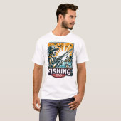 魚釣りtシャツ tシャツ (正面フル)