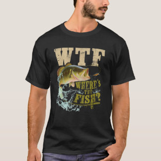 魚釣りWTF父親のための魚のアパレルはどこか Tシャツ
