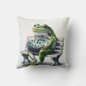 魚鉢にオタマガエルを入れた母親 クッション (裏面)