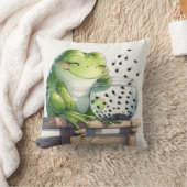 魚鉢にオタマガエルを入れた母親 クッション (ブランケット)