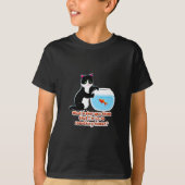 魚鉢の猫 Tシャツ (正面)