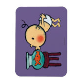 魚鉢キスオレンジ金魚 マグネット (縦)