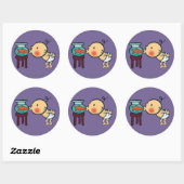 魚鉢キスオレンジ金魚 ラウンドシール (シート)