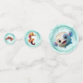 魚鉢テーブル紙吹雪 コンフェッティ (正面)