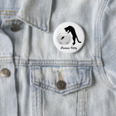 魚鉢ボタン付き猫 缶バッジ (インサイチュ)