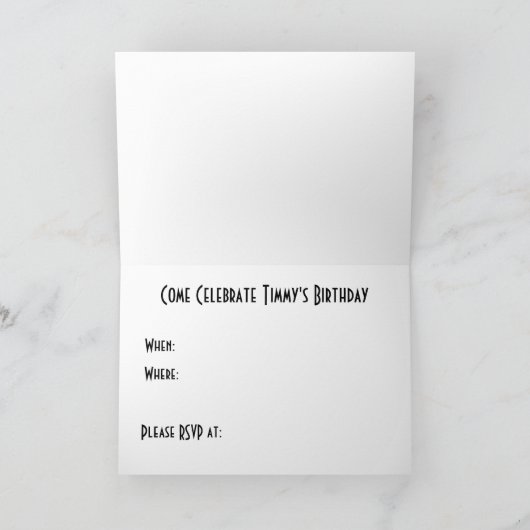 魚鉢誕生日 招待状 (内部)