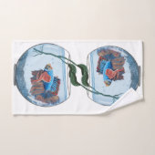 魚鉢 バスタオルセット (ハンドタオル)