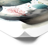 魚鉢 ポスター (角)