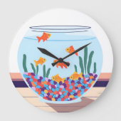 魚鉢 ラージ壁時計 (正面)