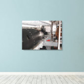 魚雷の部屋駅 キャンバスプリント (インサイチュ (ウッドフロア))