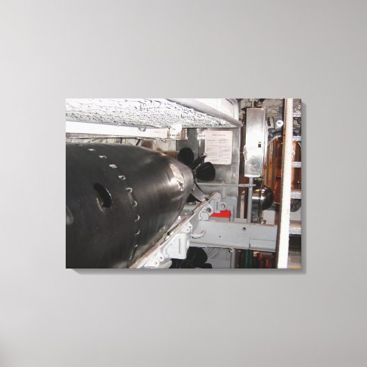 魚雷の部屋駅 キャンバスプリント (正面)