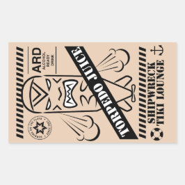 魚雷ジュースシール 長方形シール