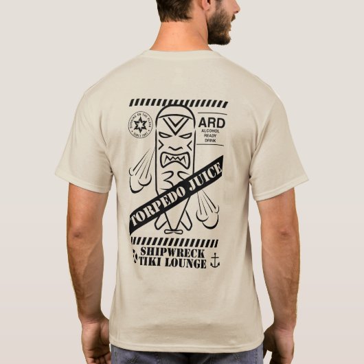 魚雷ジュースTシャツ Tシャツ (裏面)