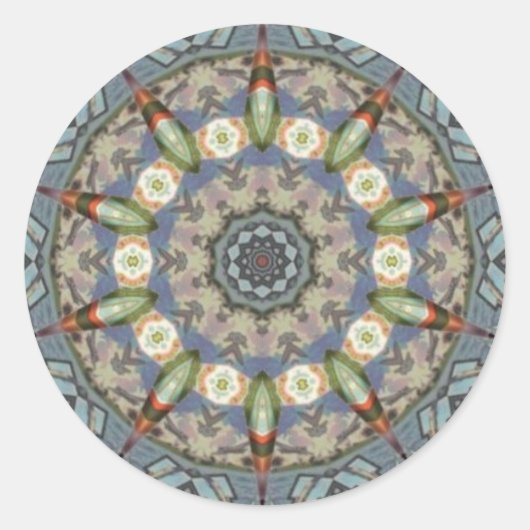 魚雷マンダラステッカー ラウンドシール (正面)