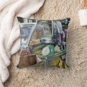 魚頭カレーは？シンガポール クッション (ブランケット)