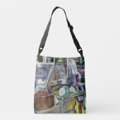 魚頭カレーは？シンガポール クロスボディバッグ (裏面)